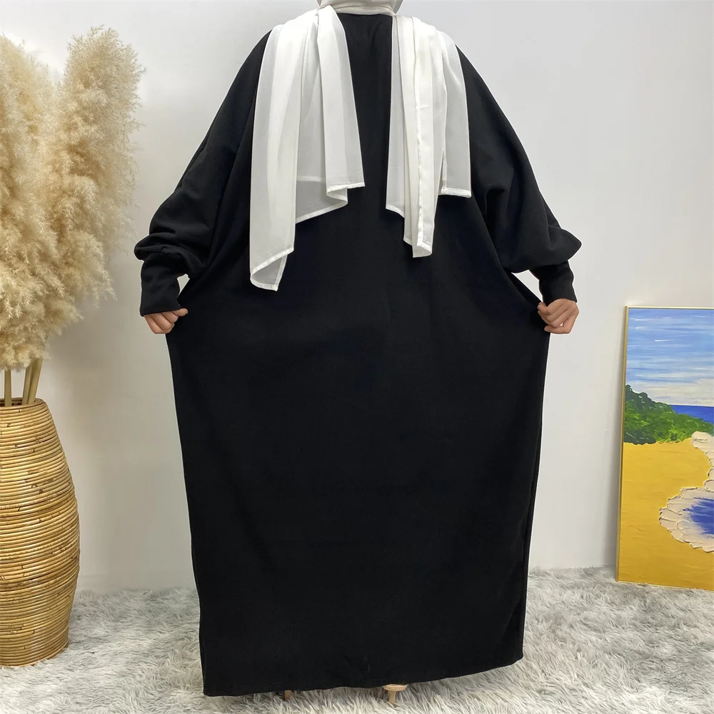 Modest Abaya Ramadan Muslim Fashion Dubai Abaya Long Hijab Dresses with Belt Islam Clothing Abayas African Dresses for Women Kaf