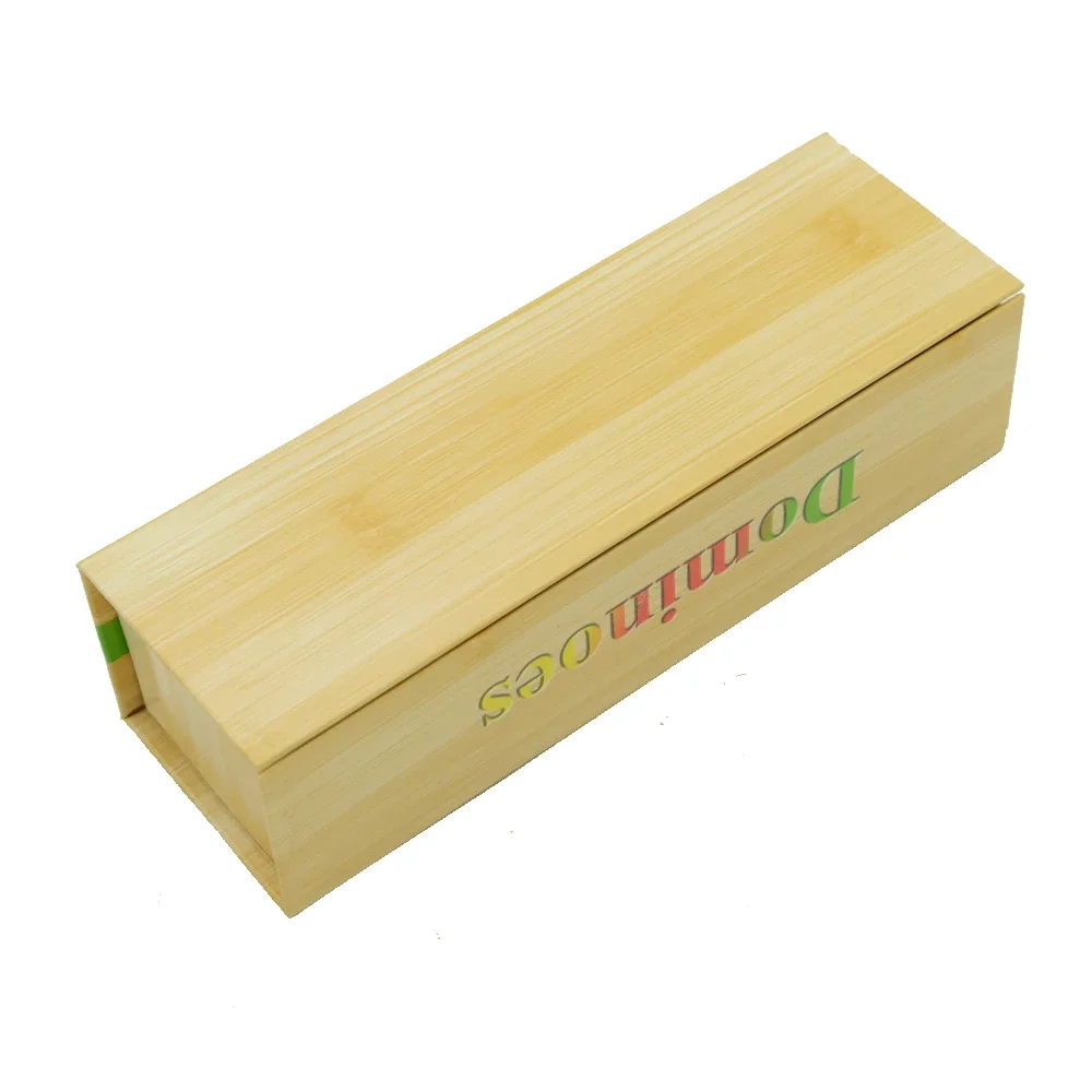 New Dominoes Set Entertainment Recreational Travel Game Blocks Wooden Building Learning Educational Toy Dot Dominoes Board Game