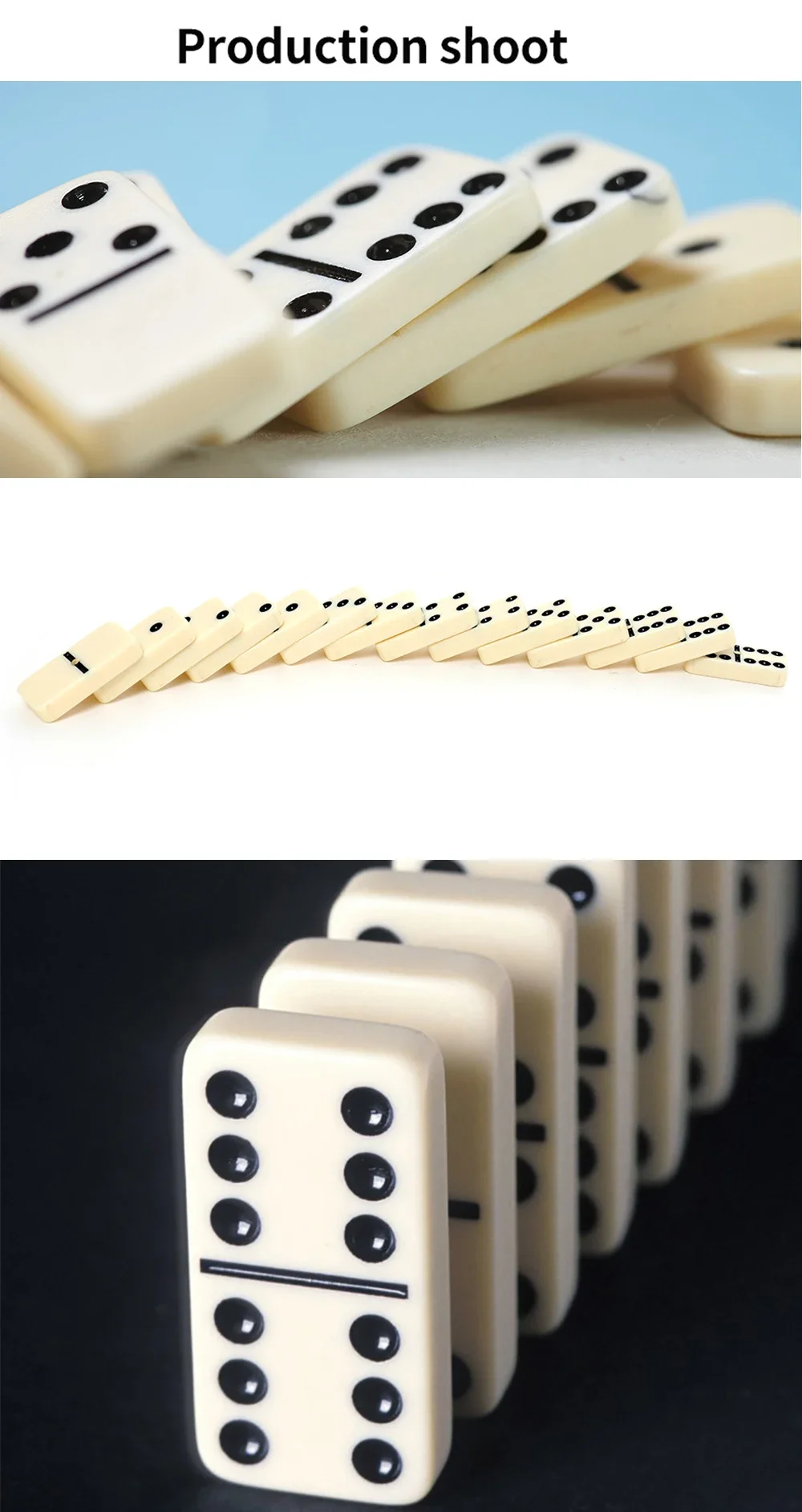 New Dominoes Set Entertainment Recreational Travel Game Blocks Wooden Building Learning Educational Toy Dot Dominoes Board Game