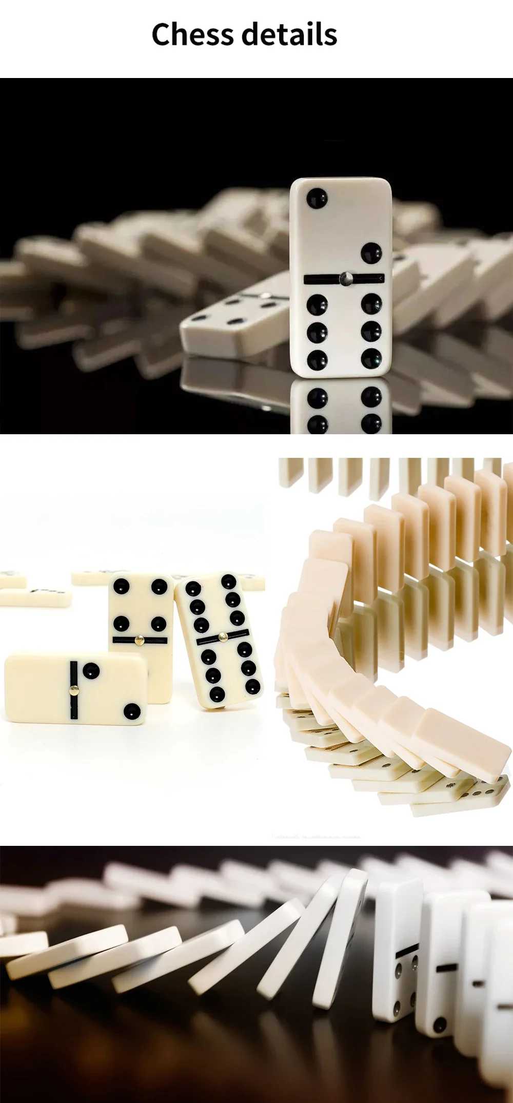 New Dominoes Set Entertainment Recreational Travel Game Blocks Wooden Building Learning Educational Toy Dot Dominoes Board Game