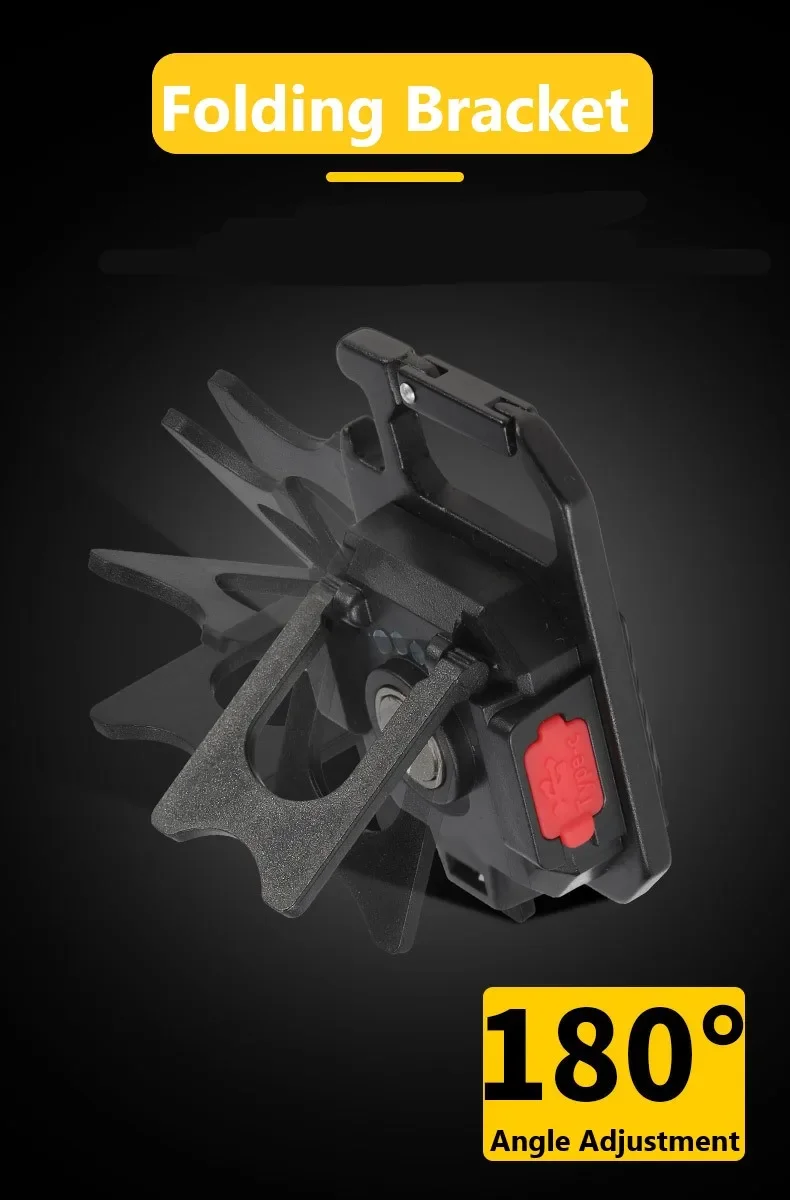 Portable Mini LED Flashlight USB C Rechargeable Keychain Light Multifunctional Work Light Outdoor Camping Lantern Fishing Torch