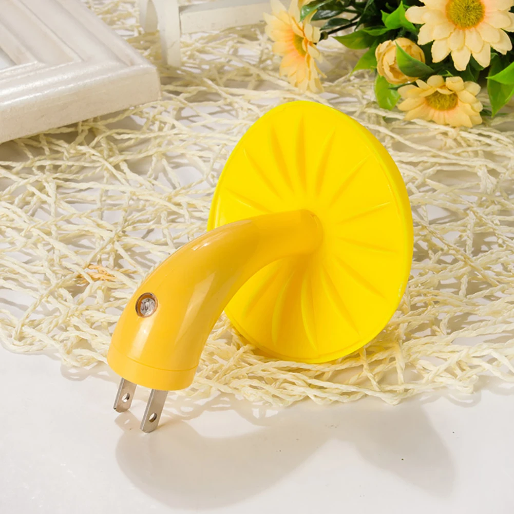 Mushroom Night Light LED Bedside Lamp EU / US Plug 7 Color Changing Light-controlled Sensor for Babyroom Bedroom Home Decor