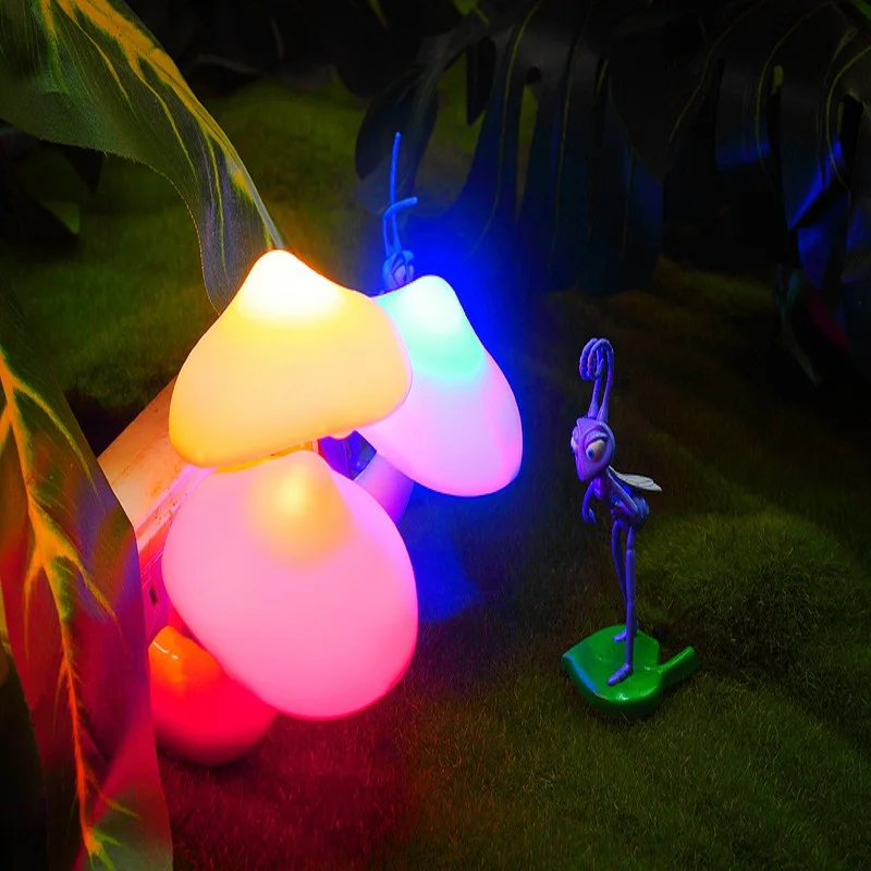 Mushroom LED Night Lights Shape Automatic Sensor Bedroom Decor US Plug Wall Lamps for Kid Children's Room Bedside Mini Lamp Mushroom LED Night Lights Shape Automatic Sensor Bedroom Decor US Plug Wall Lamps for Kid Children's Room Bedside Mini Lamp