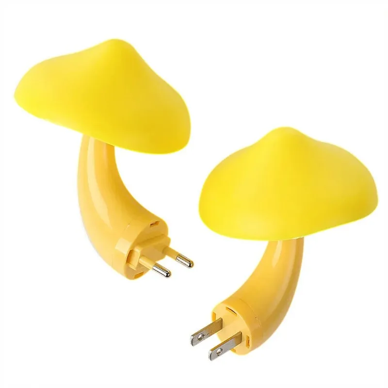 Mushroom LED Night Lights Shape Automatic Sensor Bedroom Decor US Plug Wall Lamps for Kid Children's Room Bedside Mini Lamp Mushroom LED Night Lights Shape Automatic Sensor Bedroom Decor US Plug Wall Lamps for Kid Children's Room Bedside Mini Lamp