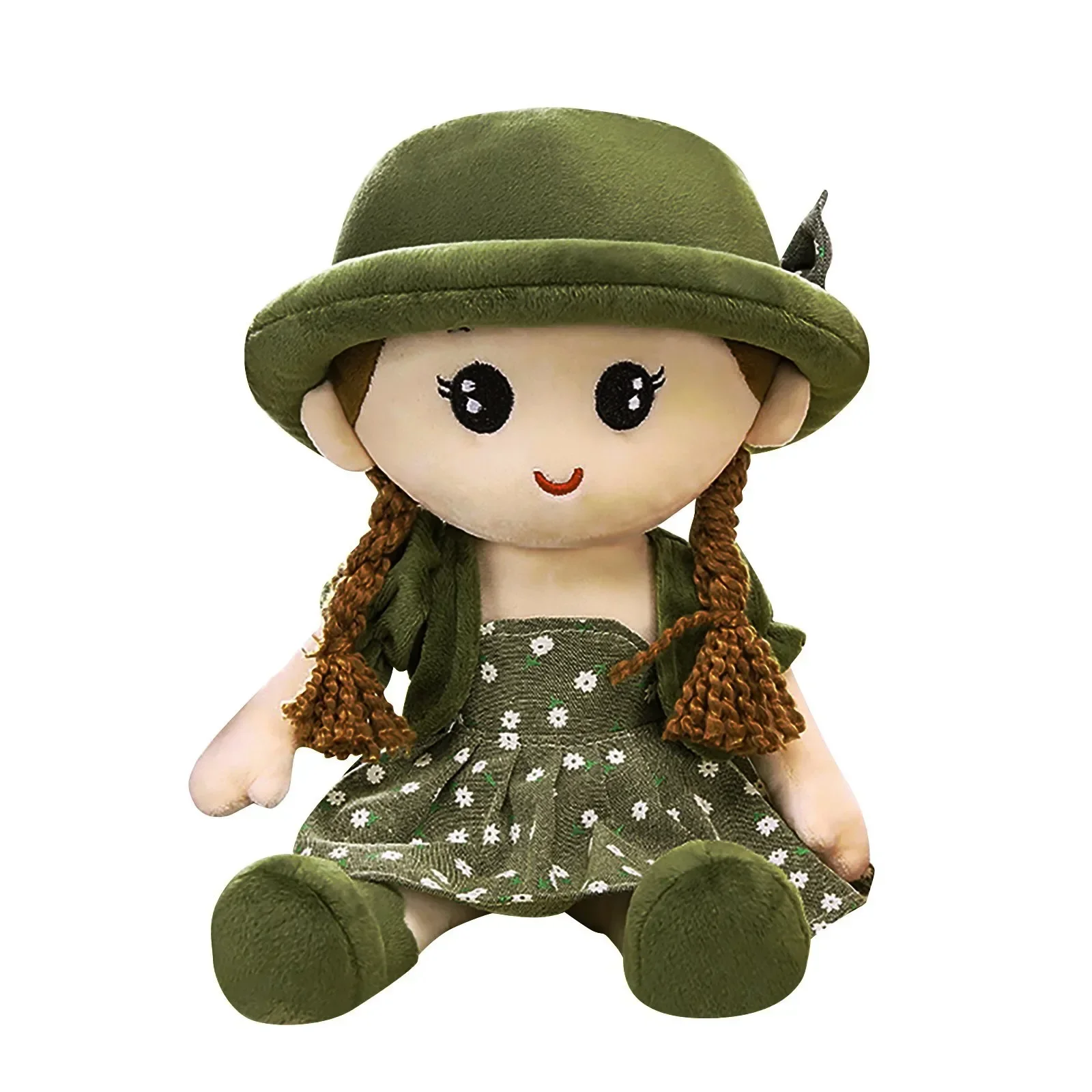 35cm Baby Girl Rag Doll With Removeable Hat Skirt Sweetheart Rag Doll Cozy Cuddle Soft Baby Doll Sleeping Plush Doll For Kids