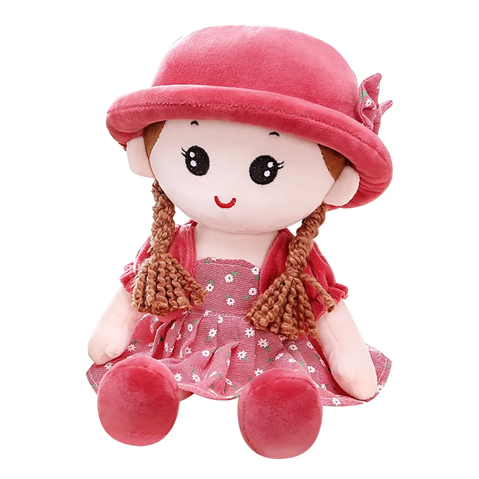 35cm Baby Girl Rag Doll With Removeable Hat Skirt Sweetheart Rag Doll Cozy Cuddle Soft Baby Doll Sleeping Plush Doll For Kids