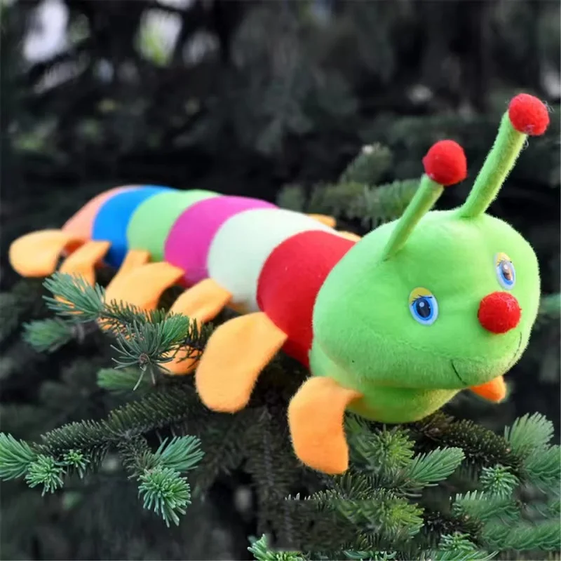 50-230cm Colorful Caterpillar Plush Toy Soft Pillow Worm Caterpillar Figure Doll Kids Stuffed Plush Toys Birthday Gift